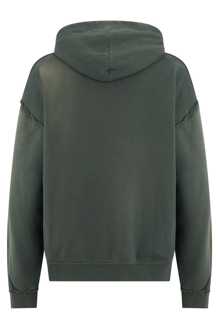 Green Relaxed Logo Hoodie 2