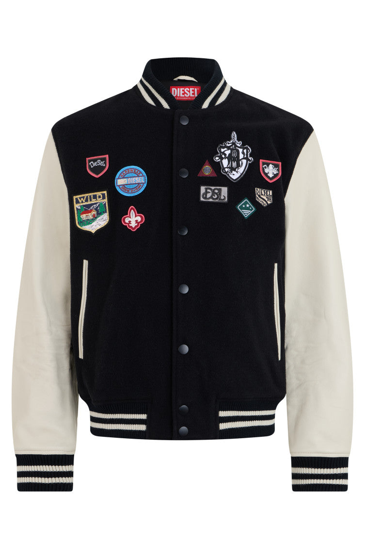 Black Logo Bomber Jacket 1