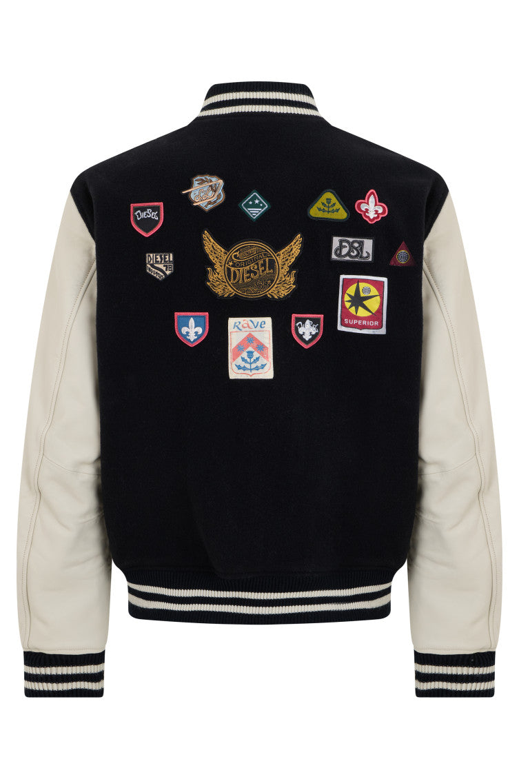 Black Logo Bomber Jacket 2