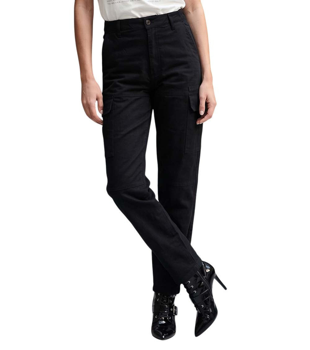 Black Slim Cargos Pants 1