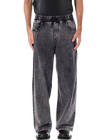 Grey Relaxed Drawstring Jeans 1