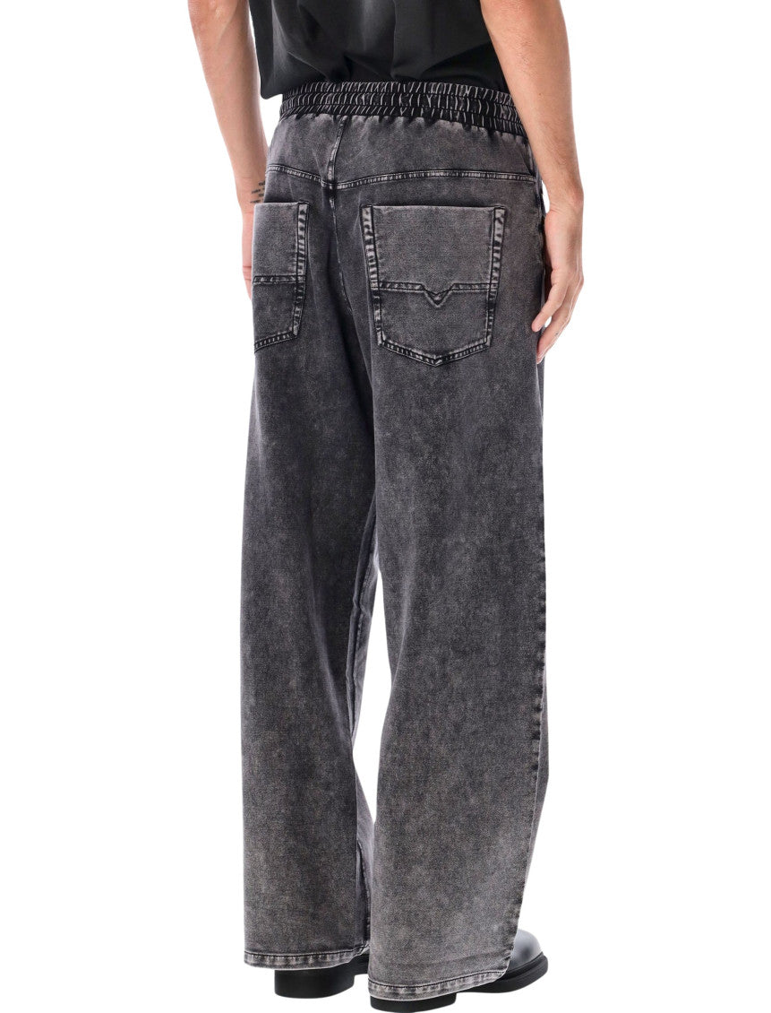 Grey Relaxed Drawstring Jeans 2