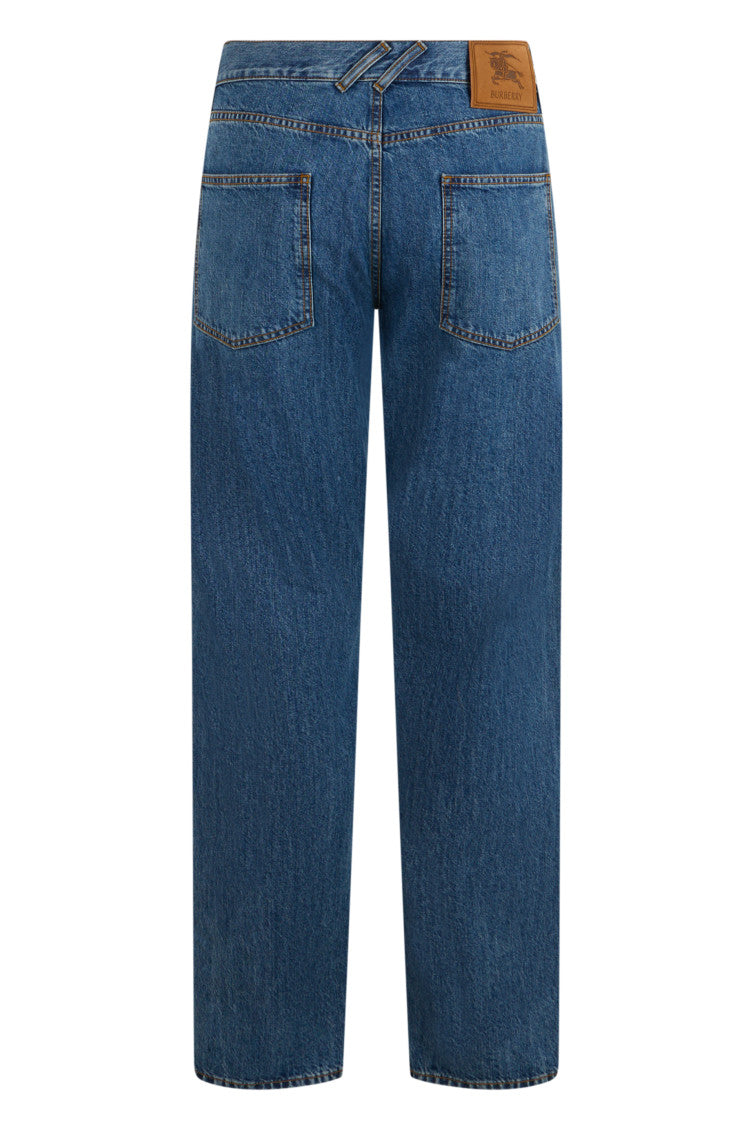 Blue Mid Rise Jeans 2