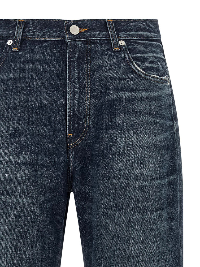Dark Blue High Rise Jeans 3