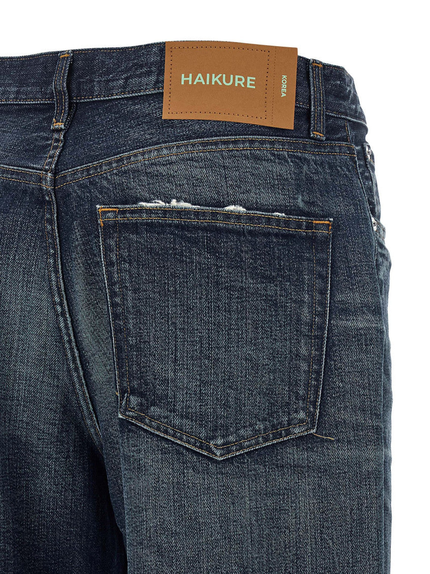 Dark Blue High Rise Jeans 4