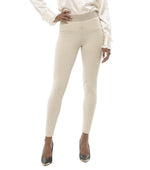 Beige Cotton Logo Activewear 1