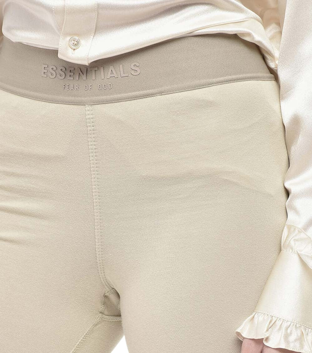 Beige Cotton Logo Activewear 3