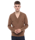 Brown V Neck Sweater 1