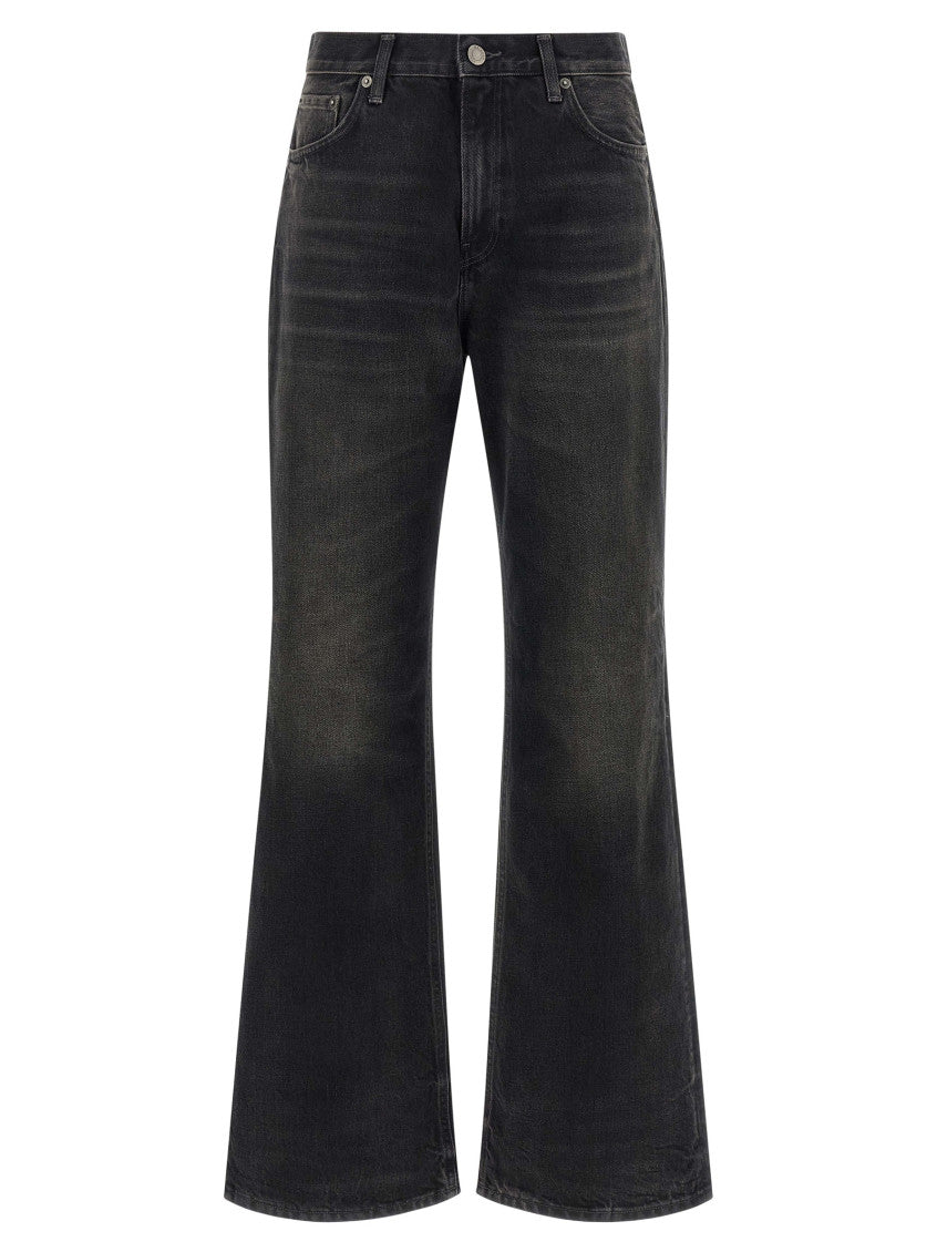 Black Relaxed Mid Rise Jeans 1