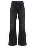 Black Relaxed Mid Rise Jeans 1