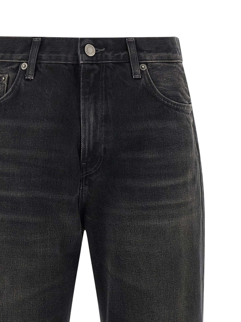 Black Relaxed Mid Rise Jeans 3