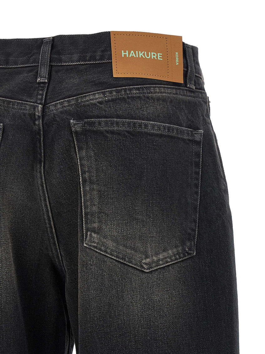 Black Relaxed Mid Rise Jeans 4
