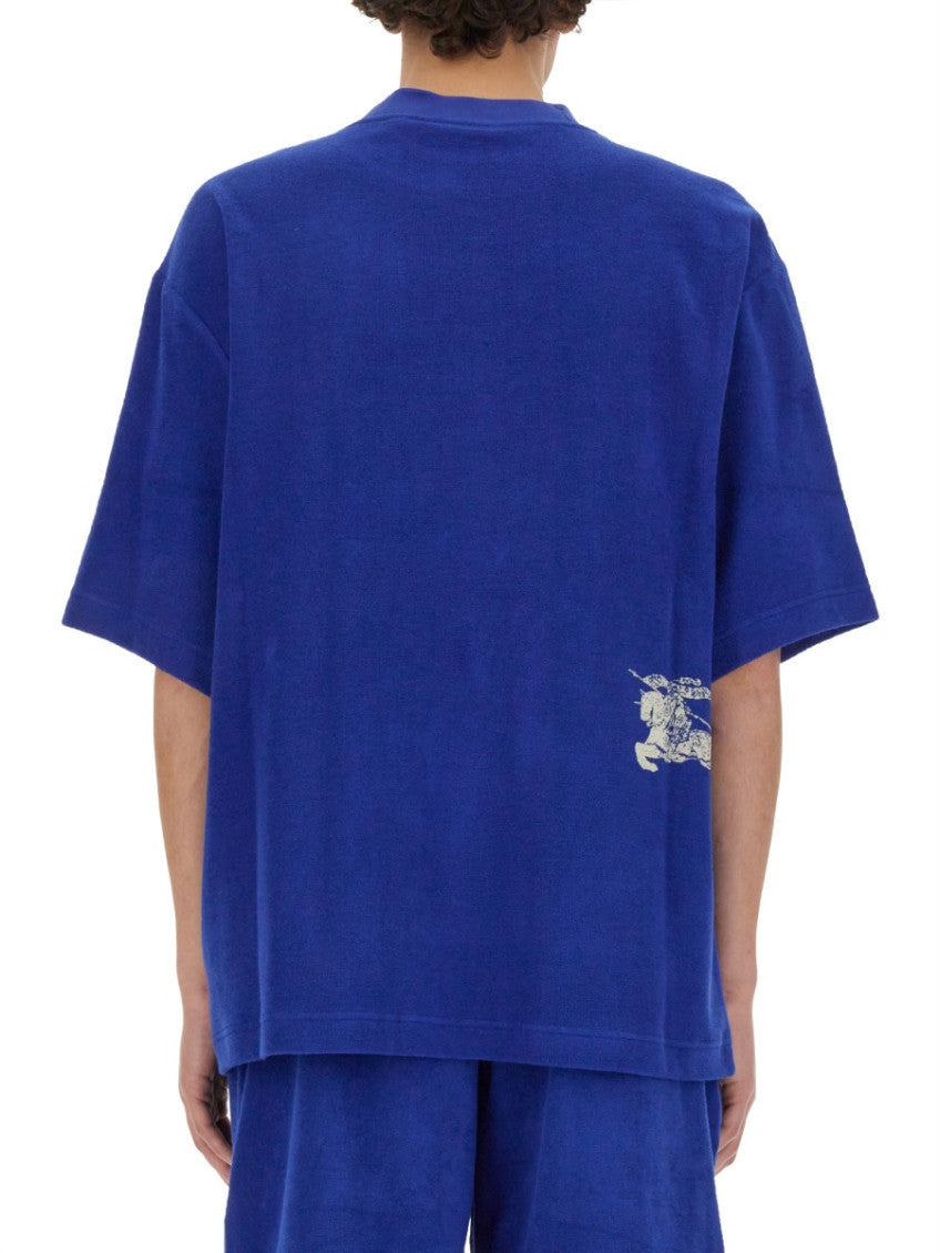 Blue Crew Neck T-Shirt 3