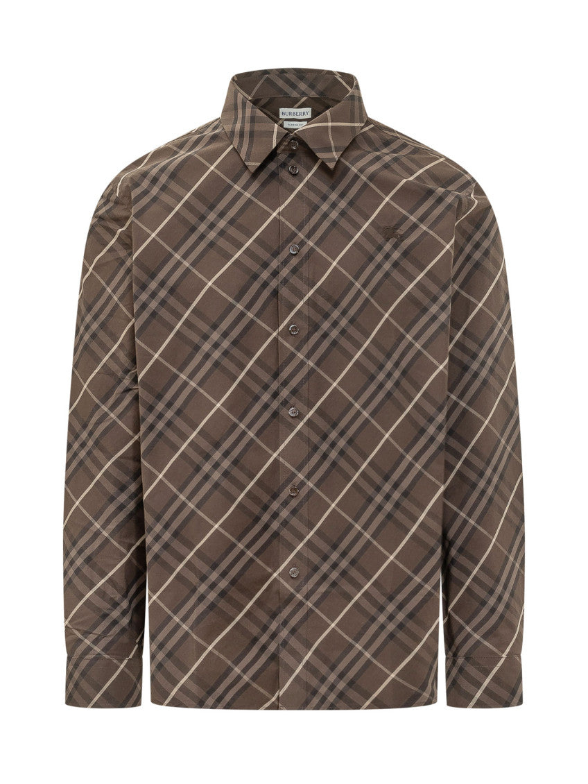Brown Regular Plaid Shirt 1