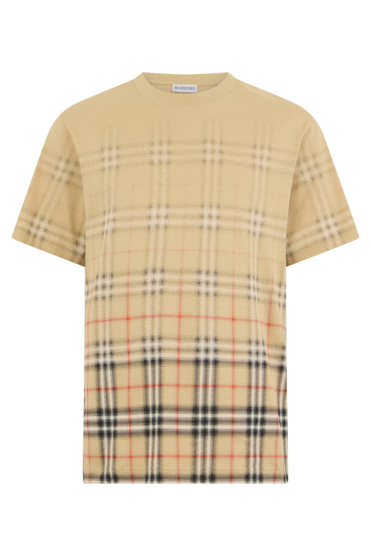 Beige Crew Neck T-Shirt 1