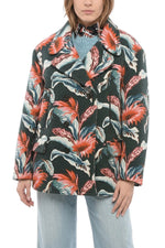 Multicolor Floral Notched Lapel Blazer 1