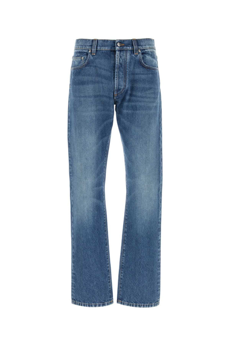 Light Blue Straight Jeans 1