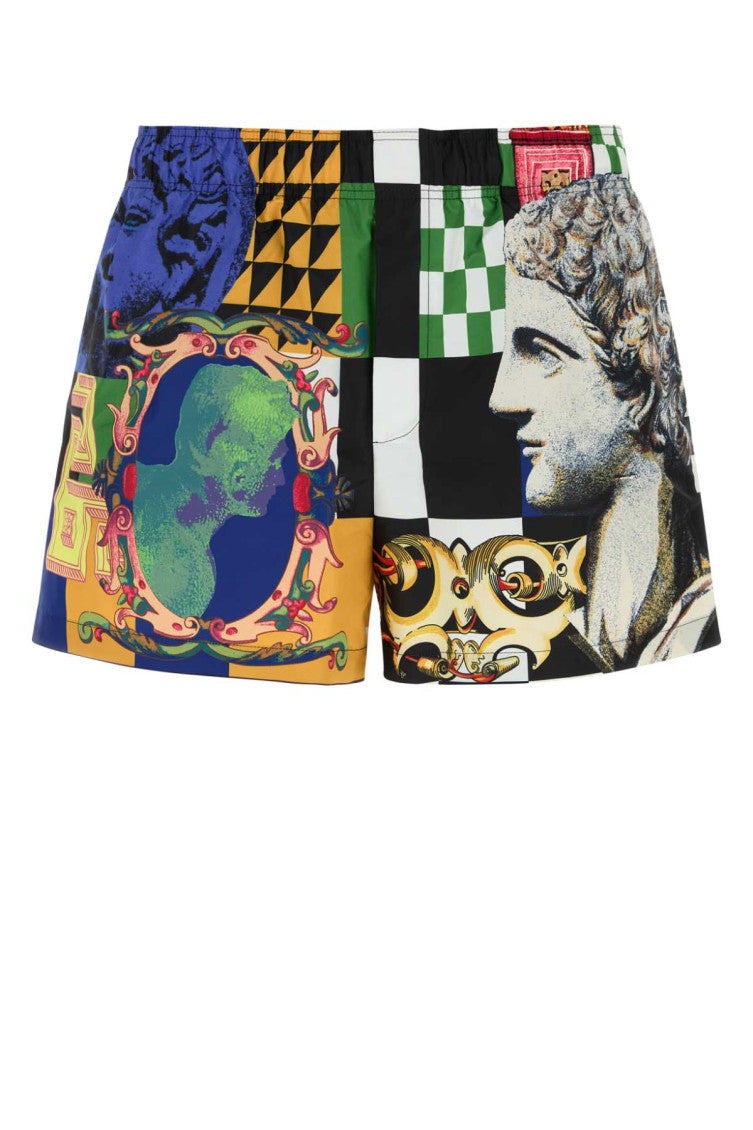 Multicolor Printed Swim Shorts 1