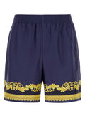 Navy Blue Printed Shorts 1