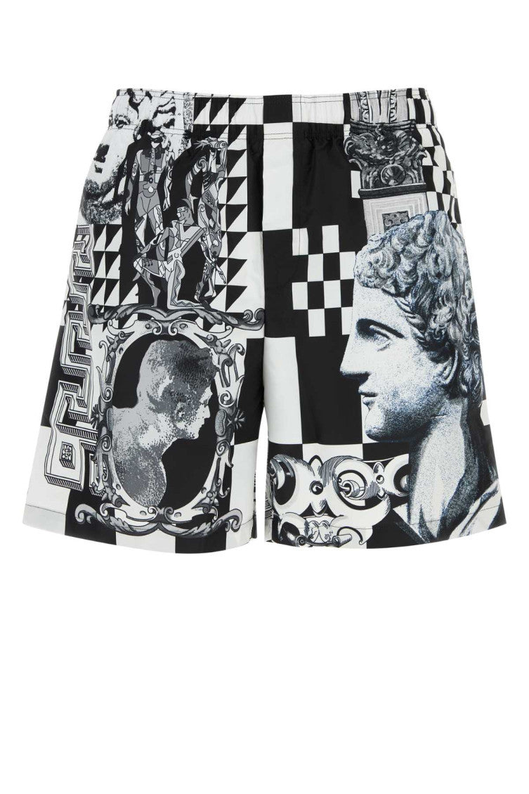 Multicolor Printed Swim Shorts 1
