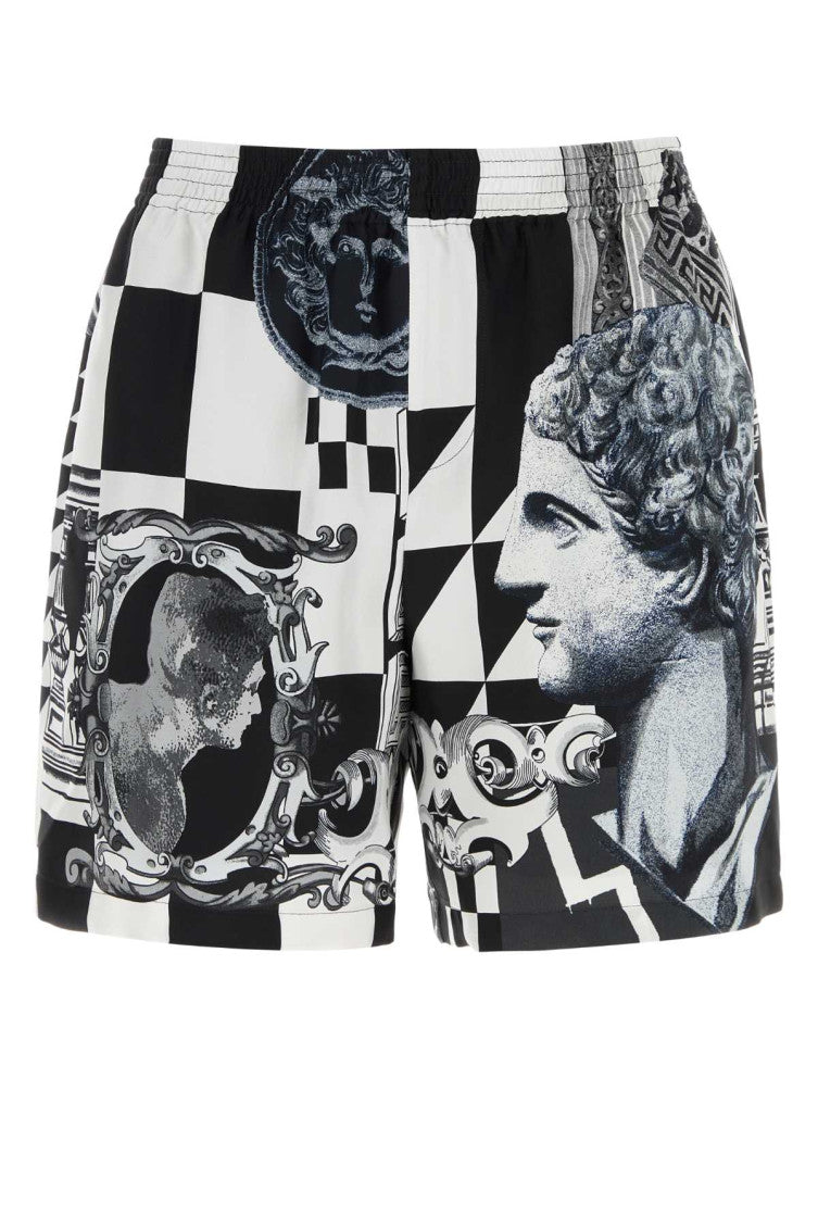 Multicolor Printed Bermuda Shorts 1