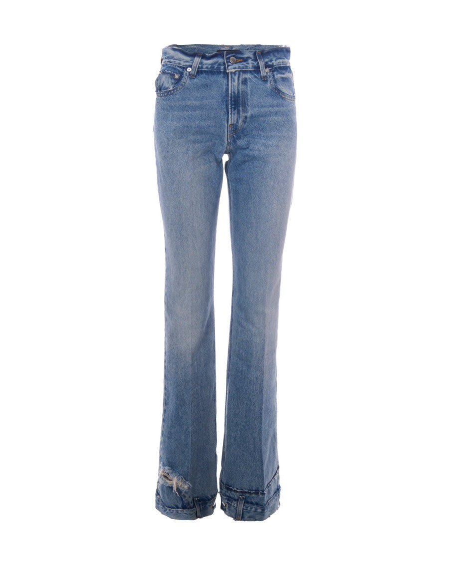 Light Blue Bootcut High Rise Jeans 1