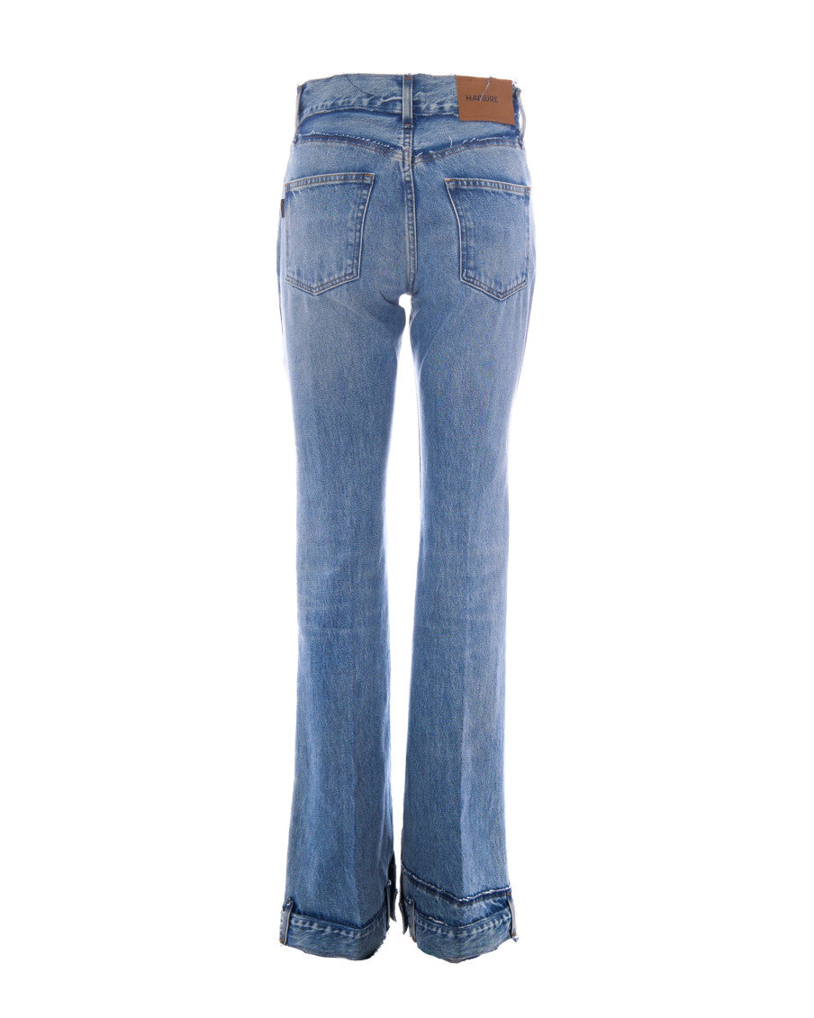 Light Blue Bootcut High Rise Jeans 2
