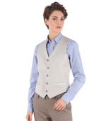 White Solid V Neck Blazer 1