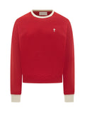 Red Crew Neck Sweatshirt 1