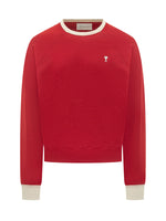Red Crew Neck Sweatshirt 1