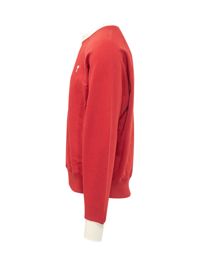 Red Crew Neck Sweatshirt 3
