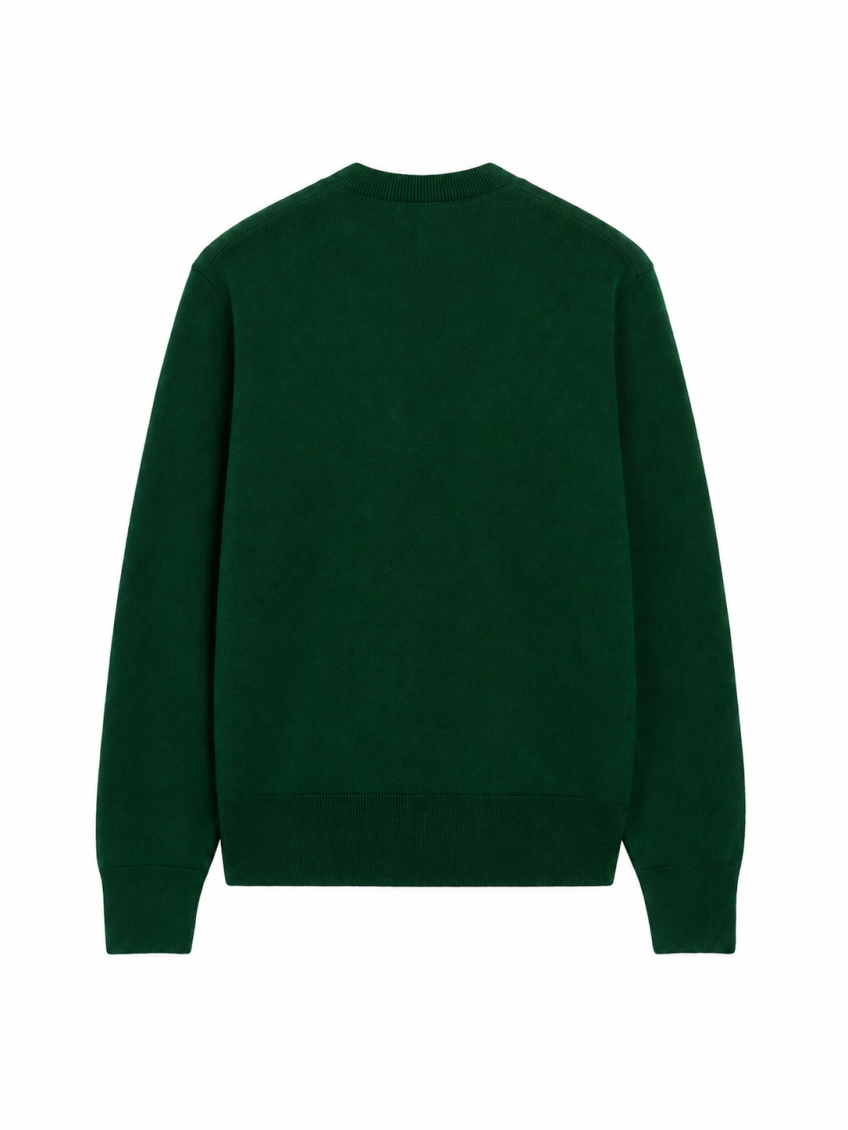 Bottle Green Regular Sweater 2