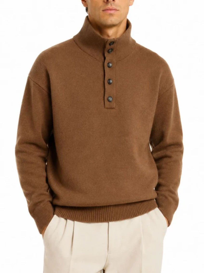 Brown Turtle Neck Sweater 2