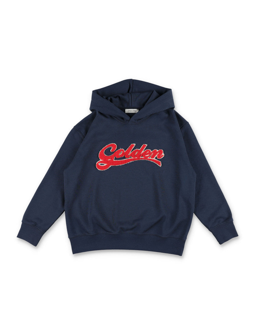 Boys Navy Logo Hoodie 1