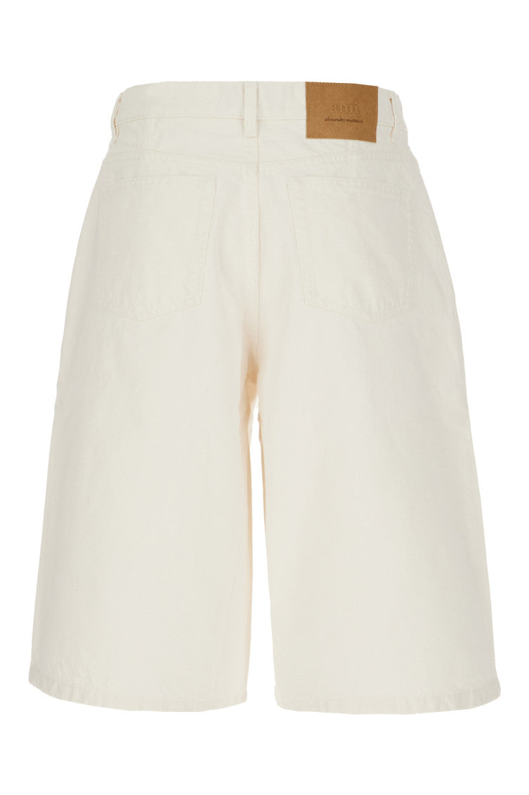 Off White Solid Shorts 2