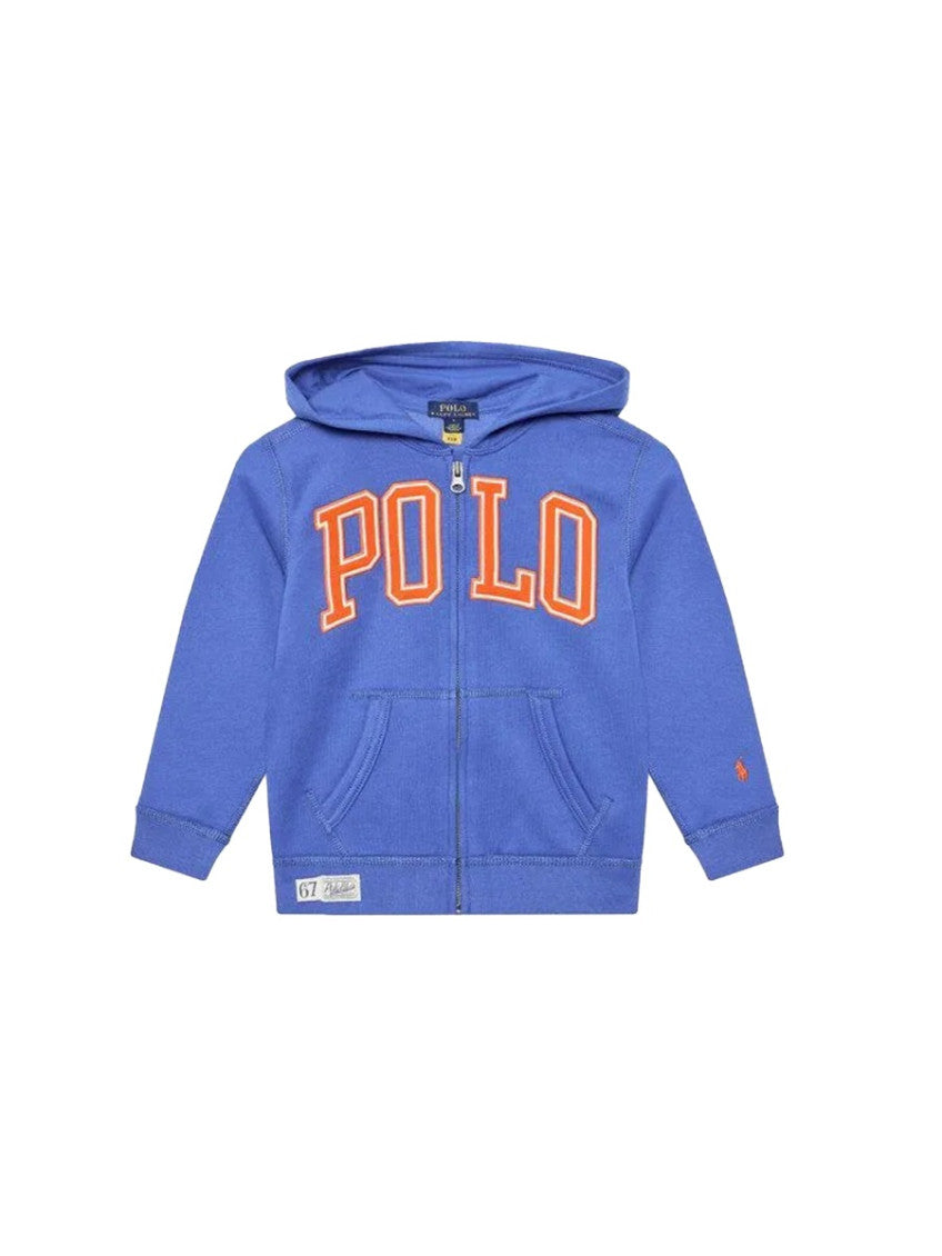 Boys Blue Logo Hoodie 1
