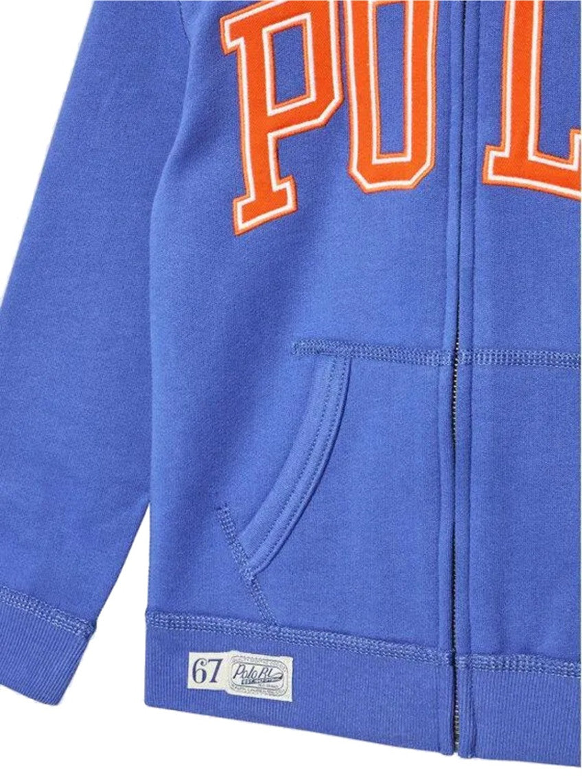 Boys Blue Logo Hoodie 2