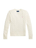 Girls White Knitted Sweater 1