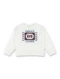Girls White Logo Sweatshirt 1