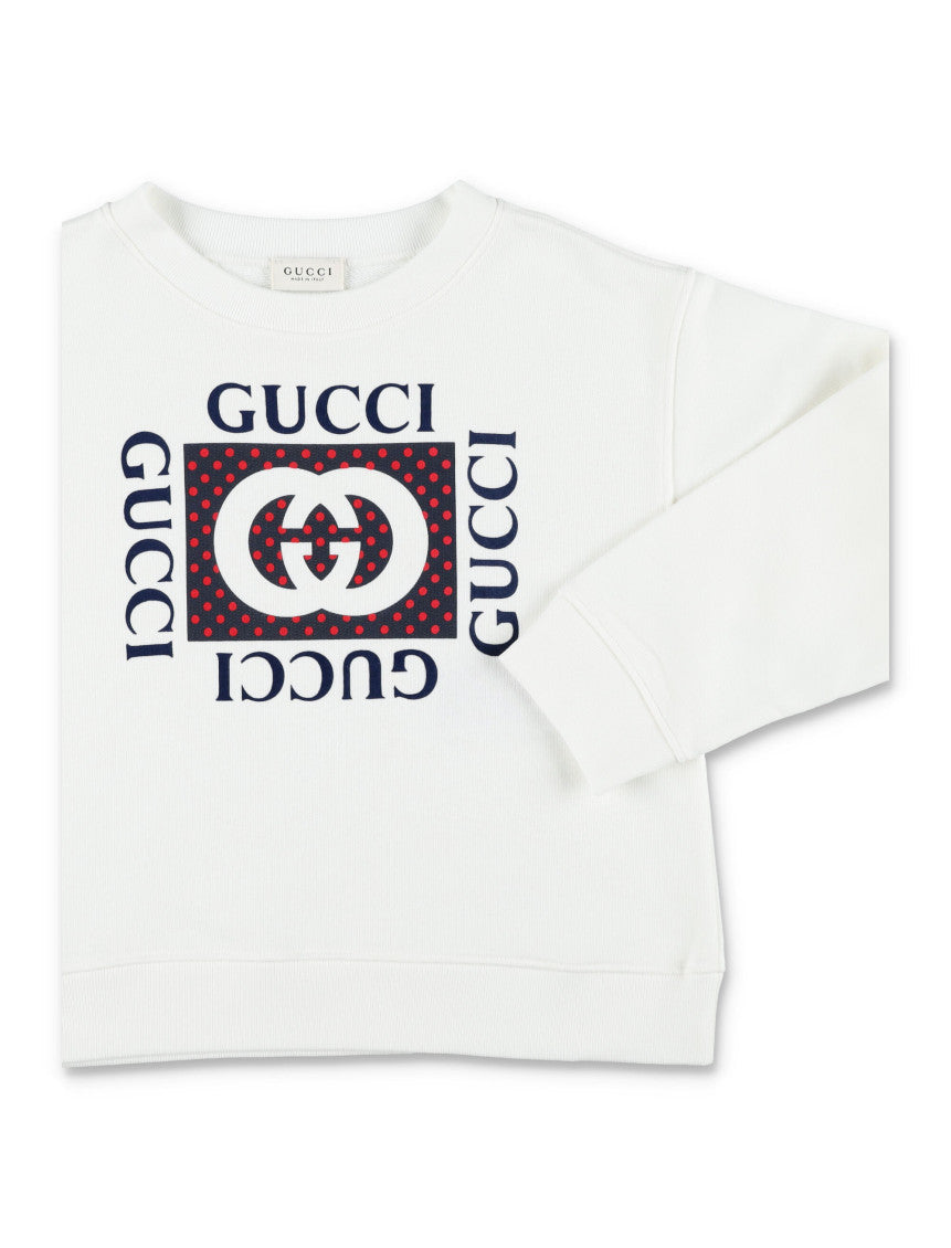 Girls White Logo Sweatshirt 2