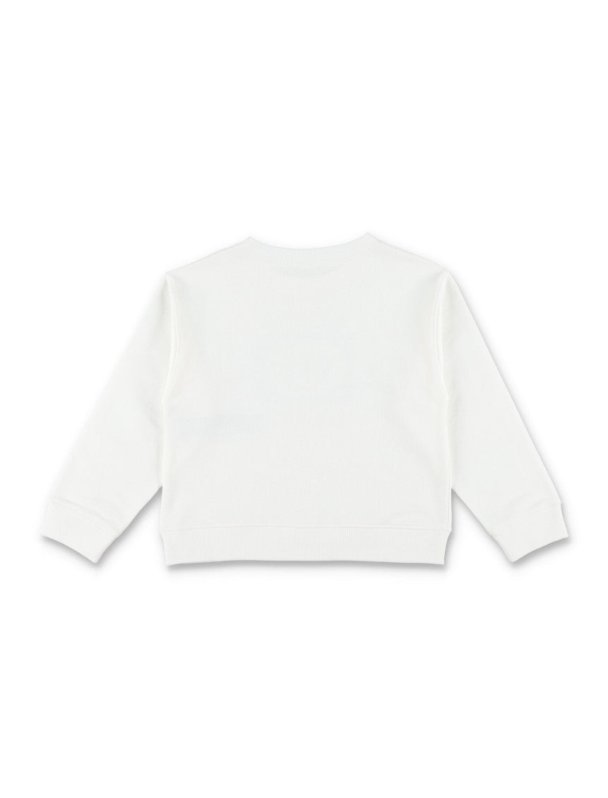 Girls White Logo Sweatshirt 3