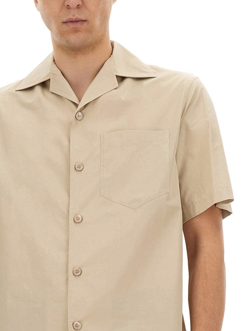 Beige Regular Solid Shirt 3