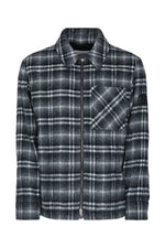 Grey Checked Shirt Jacket 1