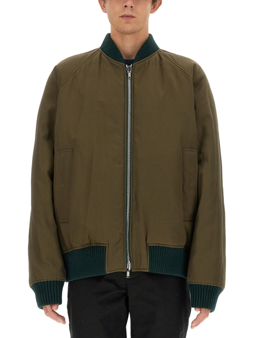 Green Reversible Bomber Jacket 1