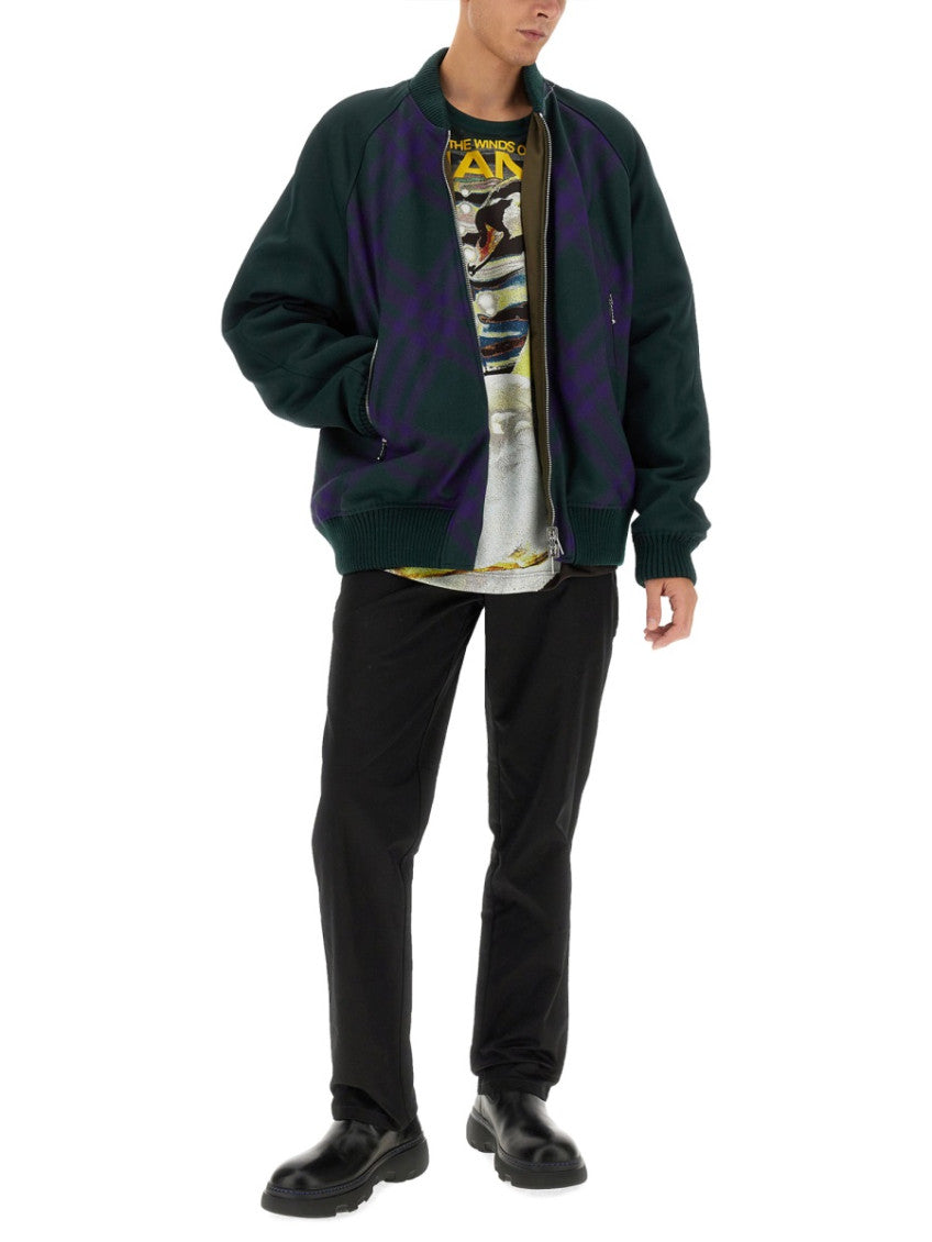 Green Reversible Bomber Jacket 2
