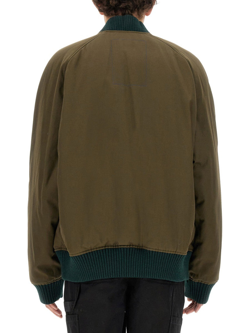 Green Reversible Bomber Jacket 3
