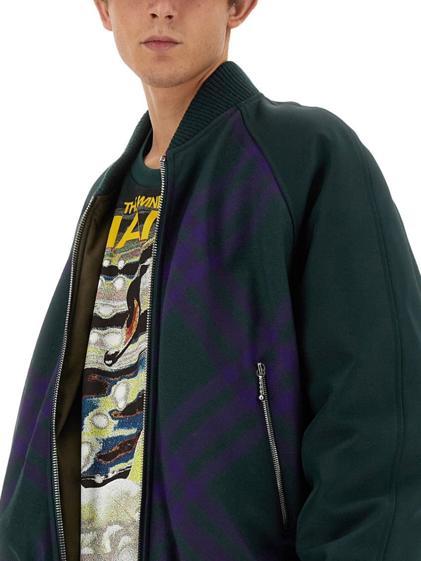 Green Reversible Bomber Jacket 4