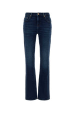 Dark Blue Mid Rise Jeans 1