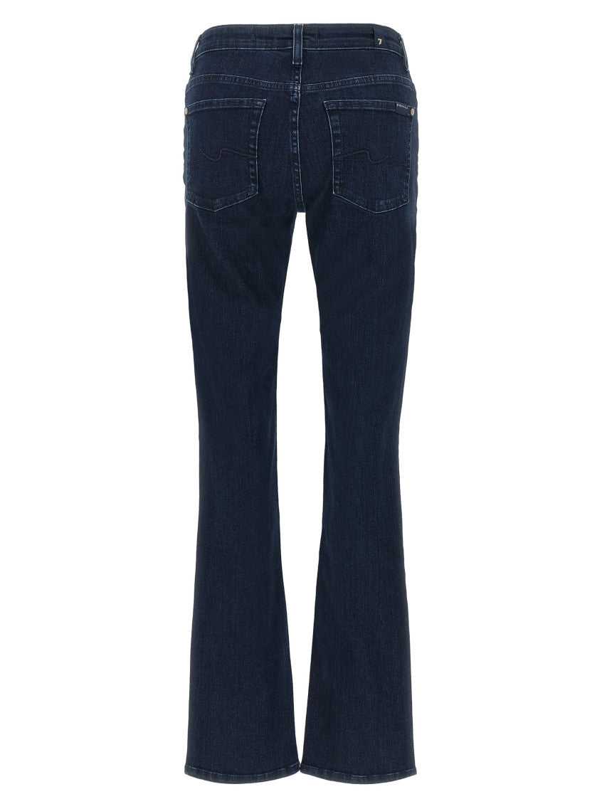 Dark Blue Mid Rise Jeans 2