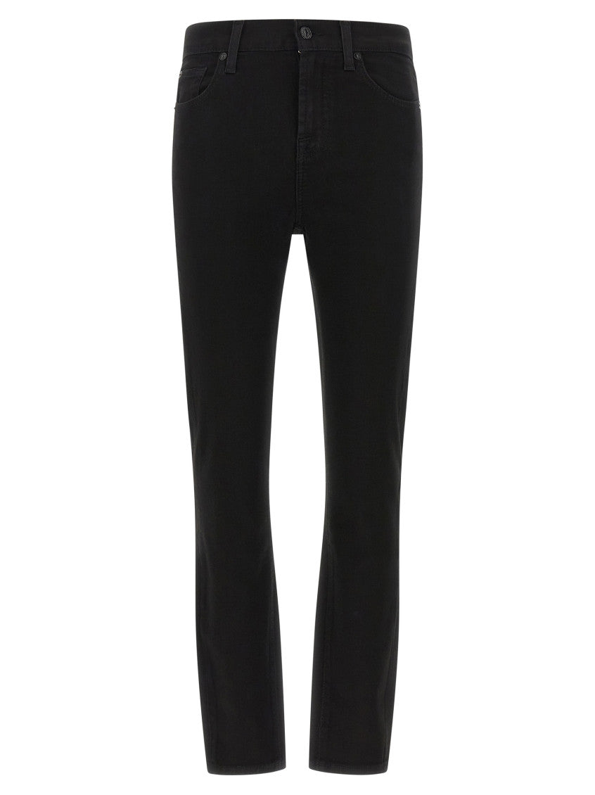Black Skinny Mid Rise Jeans 1